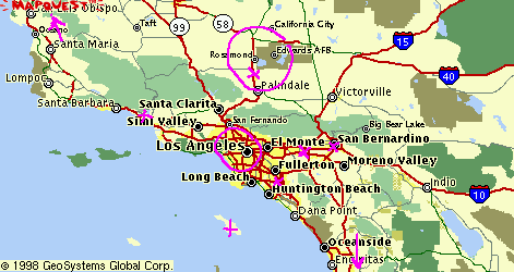 Город Лос-Анджелес и окрестности